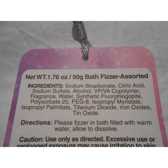 NEW Gold Glittery Star Bath Fizzer Bomb Spa 1.76oz Great Girls party favor Gifts - Picture 2 of 4